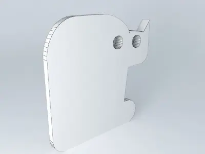 panel cat cat wall decor Free 3D model