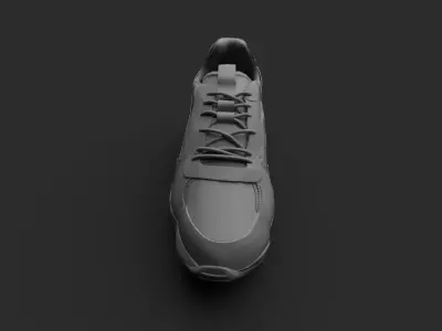 Sports Shoe Low-poly 3D model