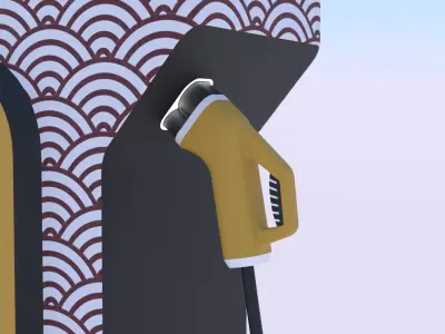 EV charger XIX PBR 3D model