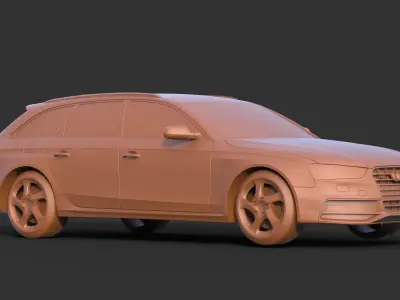 Audi S4 2013 3D print model