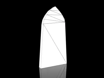 Tombstone stone Free low-poly 3D model