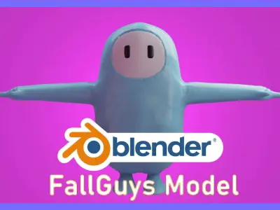 Fall Guys Character Free 3D model