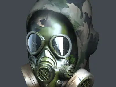Helmet 3d model military combat Military Low-poly Low-poly 3D model 83