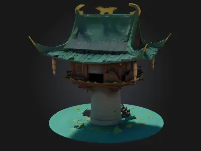 Pagoda in the Sky 3D model