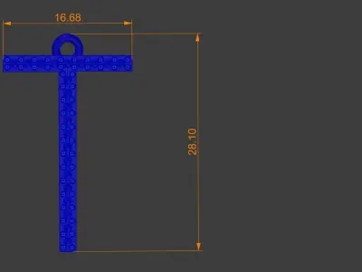 Diamond T Pendant Gold Silver Platinum Luxury Jewelry 3D print model