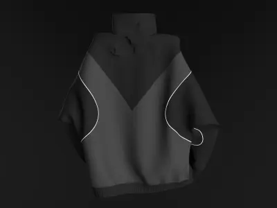 Jacket Sci-Fi CLO3D 3D model
