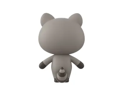 Character133 Rigged Raccoon 3D model