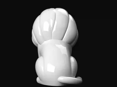 Lion Sculpture 3D print model 7
