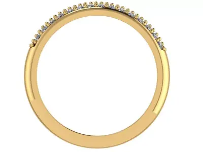half way pave weeding matching band 3D print model
