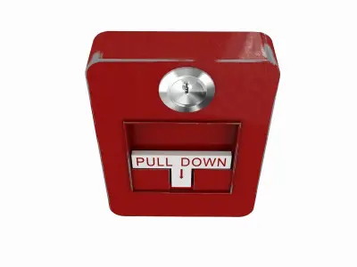 3D FIRE ALARM Low-poly 3D model