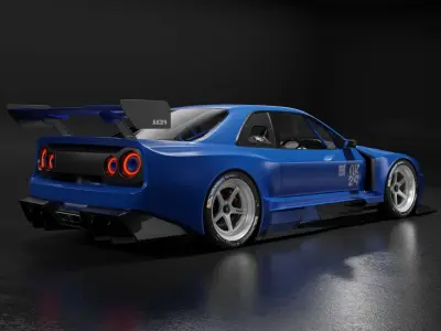 Nissan Skyline R34 Vision 3D model