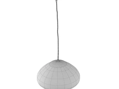 Light 8 3D model pendant with shade 3D model