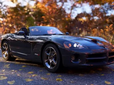 2010 VIPER SRT-10 CONVERTIBLE Low-poly 3D model