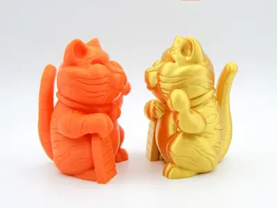  Maneki Tora - Lucky Tiger  3D print model