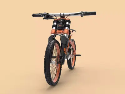 Modern bicycle 3D model