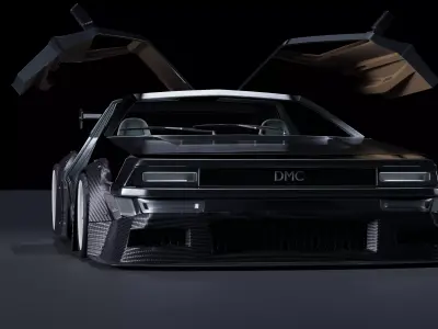 Delorean DMC-12 Free 3D model