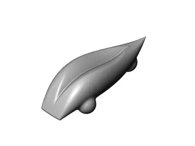 Miniature vehicle automotive speed sculpture N005 3D print model