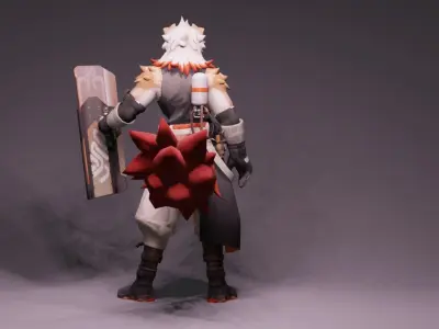 Anime Character - Hung 3D model