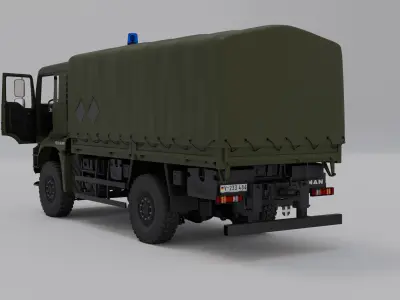 MAN TGA Bundeswehr Military Truck Pack 3D model