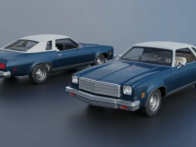 Chevrolet Chevelle Malibu Classic 1974 3D print model