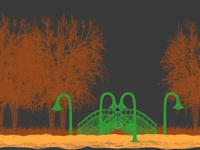 Foggy Nature 3D 3D model