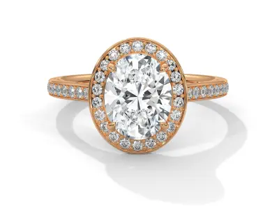 solitaire ring with detail images and 360 render videos 50 3D print model