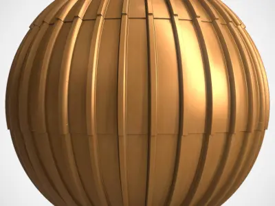 Roof Tile Materials 29- By 3 color Pbr By Sbsar 4k 3D model