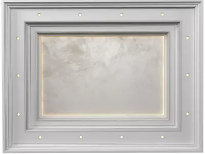 Illuminated ceiling in modern style 3D model