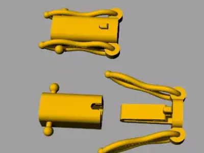 clasp pair of clamps 3D model