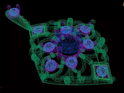 Luxury Diamond Pendant 3D Printable Model 3D print model