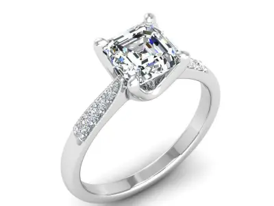 Engagement ring Lara ascher 3D print model