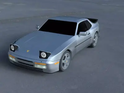 Porsche 944 Turbo S HDRI 3D model