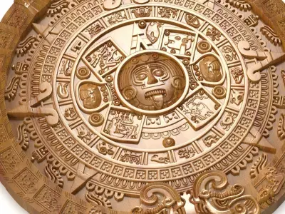 Mayan calendar 3d model for cnc 3dprint 3D model