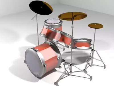 Drum Set - Modern 3D model