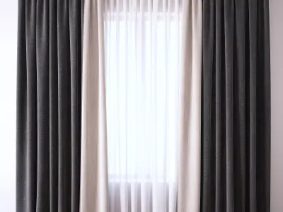 Set 41 Curtains 3D model