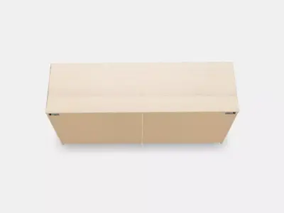 MALM Chest of 6 drawers 7 Low-poly 3D model