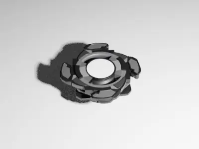 Beyblade Low-poly 3D model