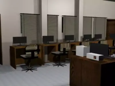 computer lab 2020 Animated View 3D model