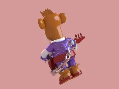 monkey toon yacht chimp club unreal bored mod engine 3D model