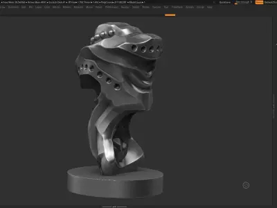 Modern Abstract Decorative sculpture 3d print model 125 3D print model