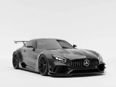 Mercedes-AMG GT Black Series Low-poly 3D model