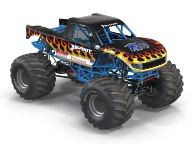 Monster Truck Bigfoot 3D model