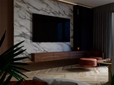 Guest Room Low-poly 3D model