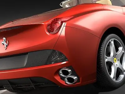 Ferrari California midpoly 3D model