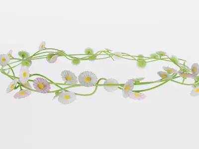 Daisy Flower Crown 3D model