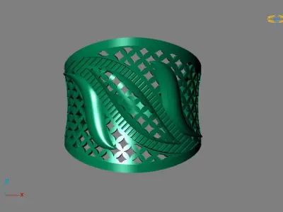 Fancy Womens Rings Plain Rings Ready STL 3DM Models Rings 3D print model 54