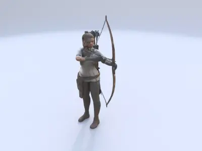 Archery 3D model