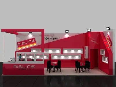 Exhibition Fair Stand 9x4 3D model
