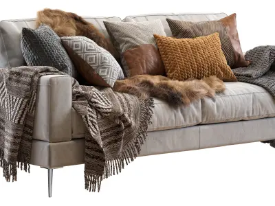 Capri sofa 210 cm 3D model