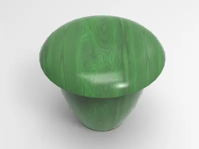 Acorn Stool Low-poly 3D model